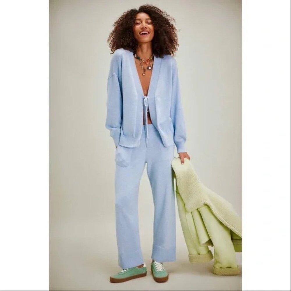 NEW FREE PEOPLE BEACH SOLAR SWEATER & PANTS SET, XSMALL